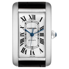 Cartier Montre Tank Americaine XL en or blanc pour hommes W2609956