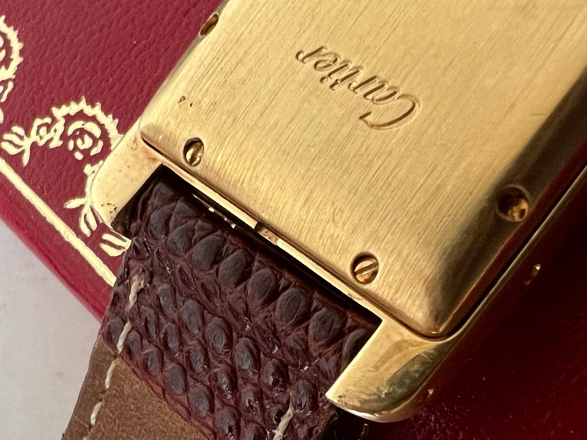 Cartier Tank Americaine Yellow Gold Automatic 1725 For Sale 7