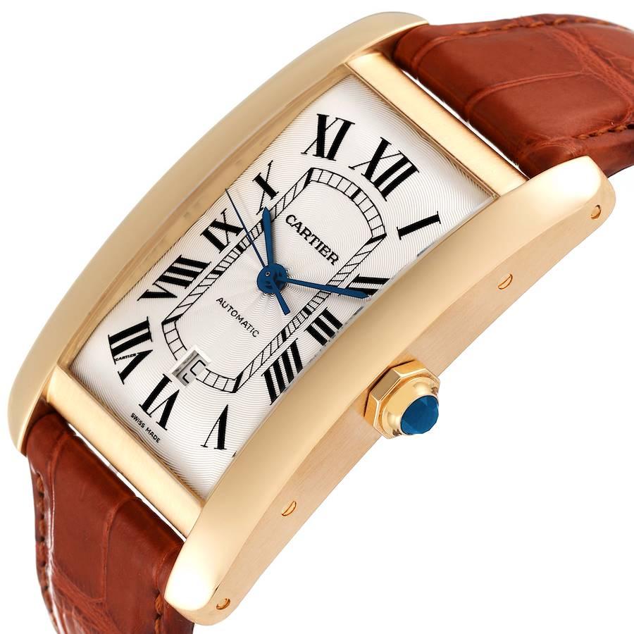 cartier tank americaine chronograph gold