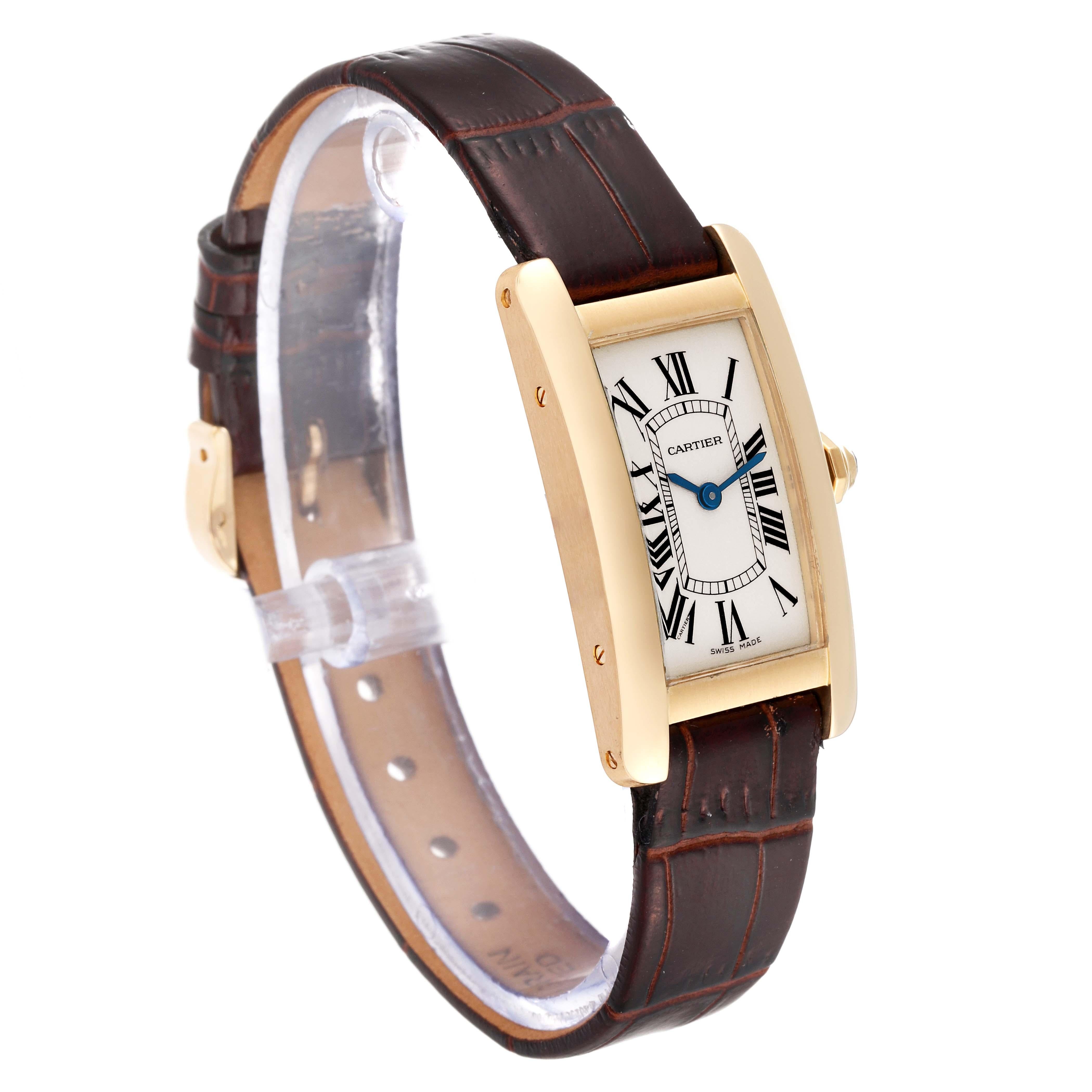 Cartier Tank Americaine Yellow Gold Ladies Watch W26015K2 2