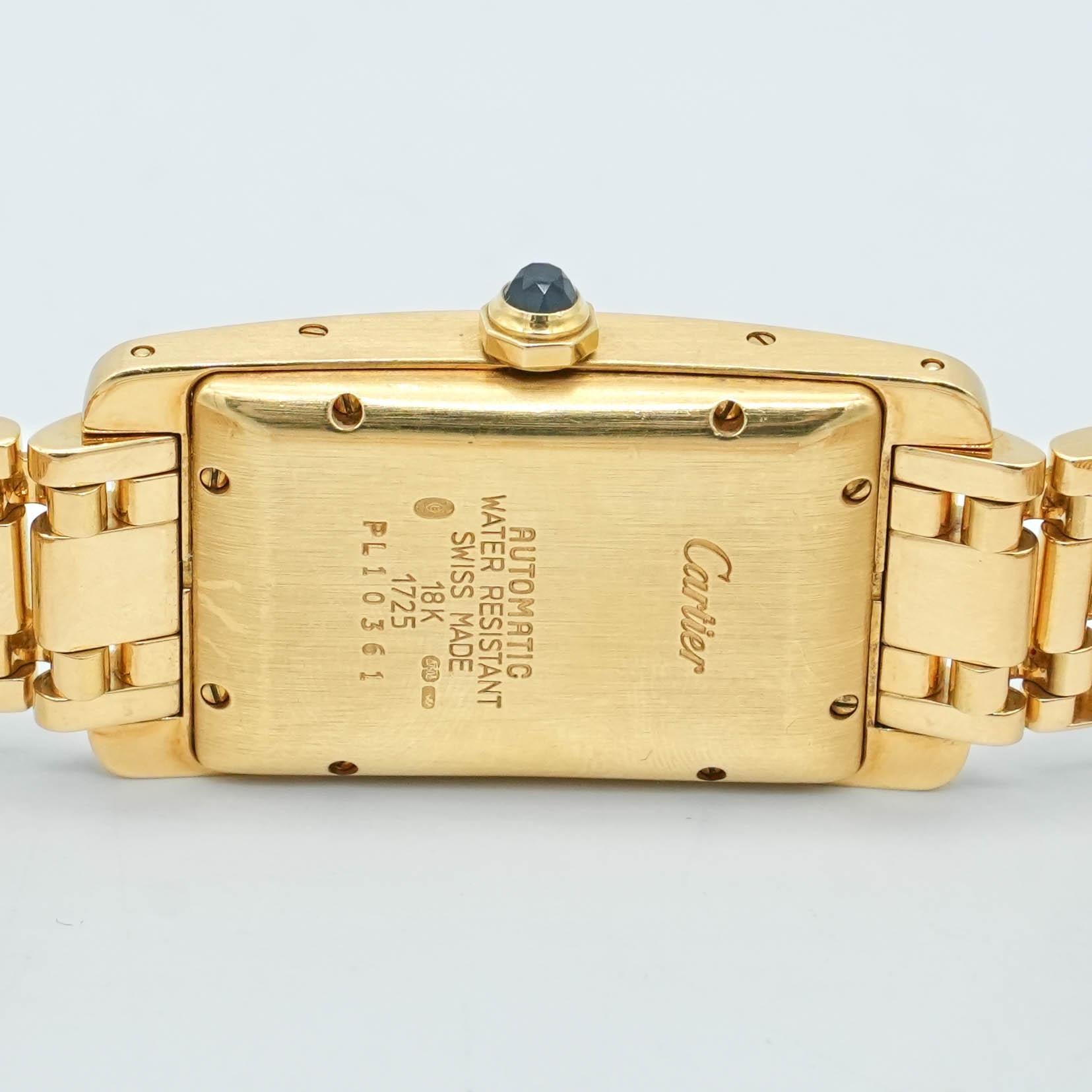 Cartier Tank Americaine Oro Giallo Ref 1725 3