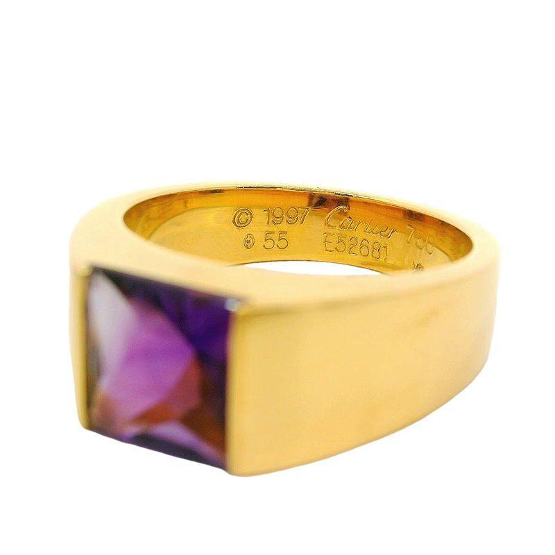 Cartier Tank Amethyst Ring In Good Condition In New York, NY