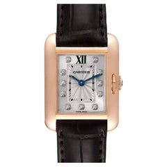 Cartier Tank Anglaise 18K Rose Gold Small Ladies Watch WJTA0007