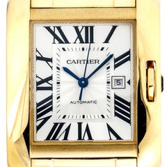 Cartier Tank Anglaise 18 Karat Yellow Gold Women's Automatic Watch W5310015