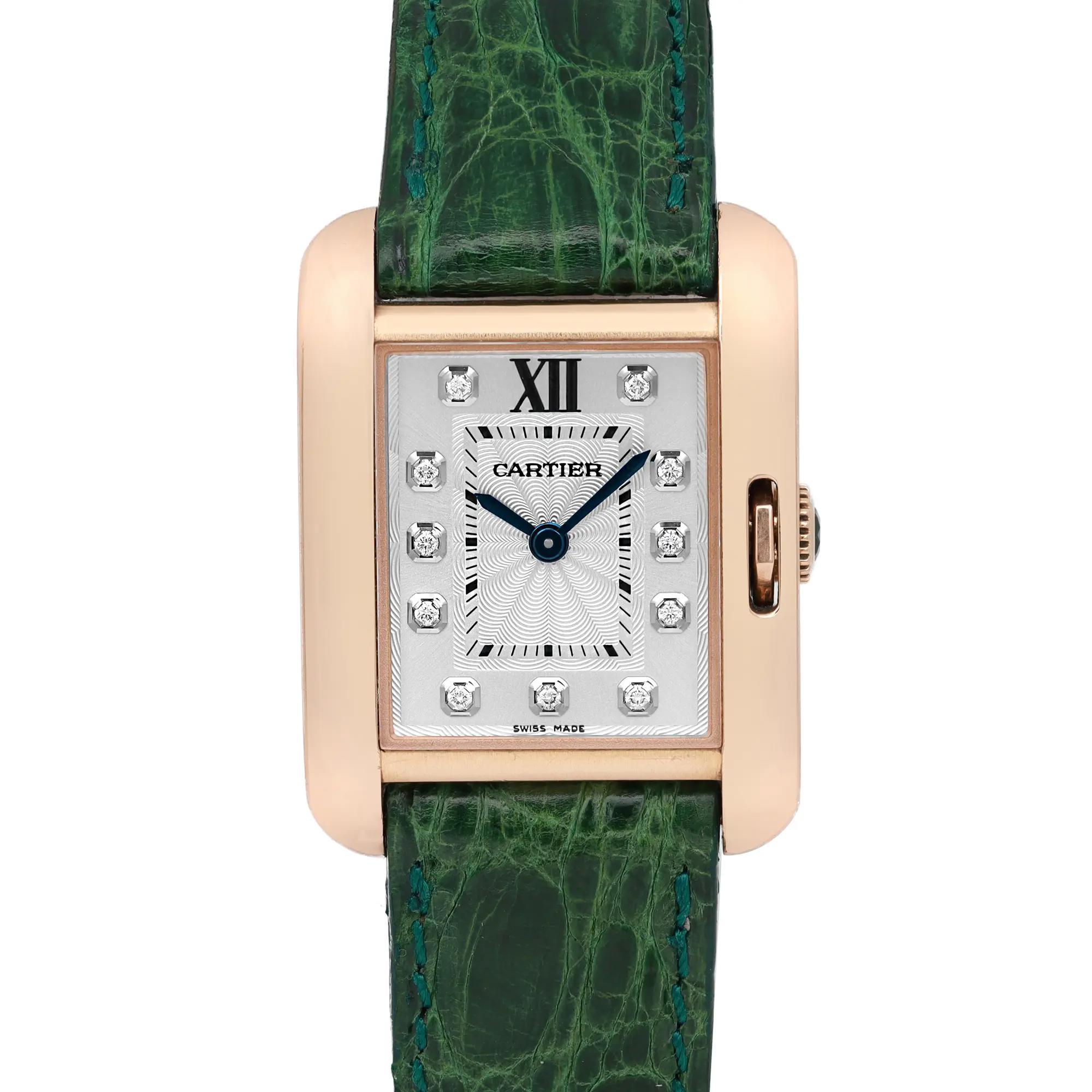 Pre-owned in good condition. No original box and papers. Comes with a chronostore box.
Basic Information
Brand: Cartier

Model Name: Tank Anglaise

Model Number: 3580 WJTA0007

Type: Wristwatch

Department: Women

Style: Luxury

Country/Region of