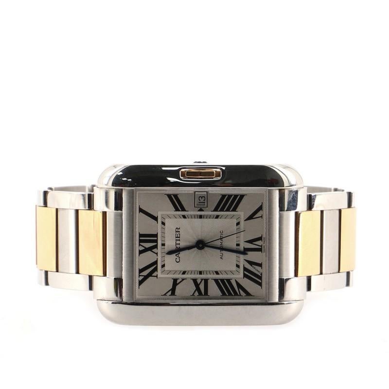 Women's or Men's Cartier Tank Anglaise Automatic Watch Stainless Steel and Rose Gold 36