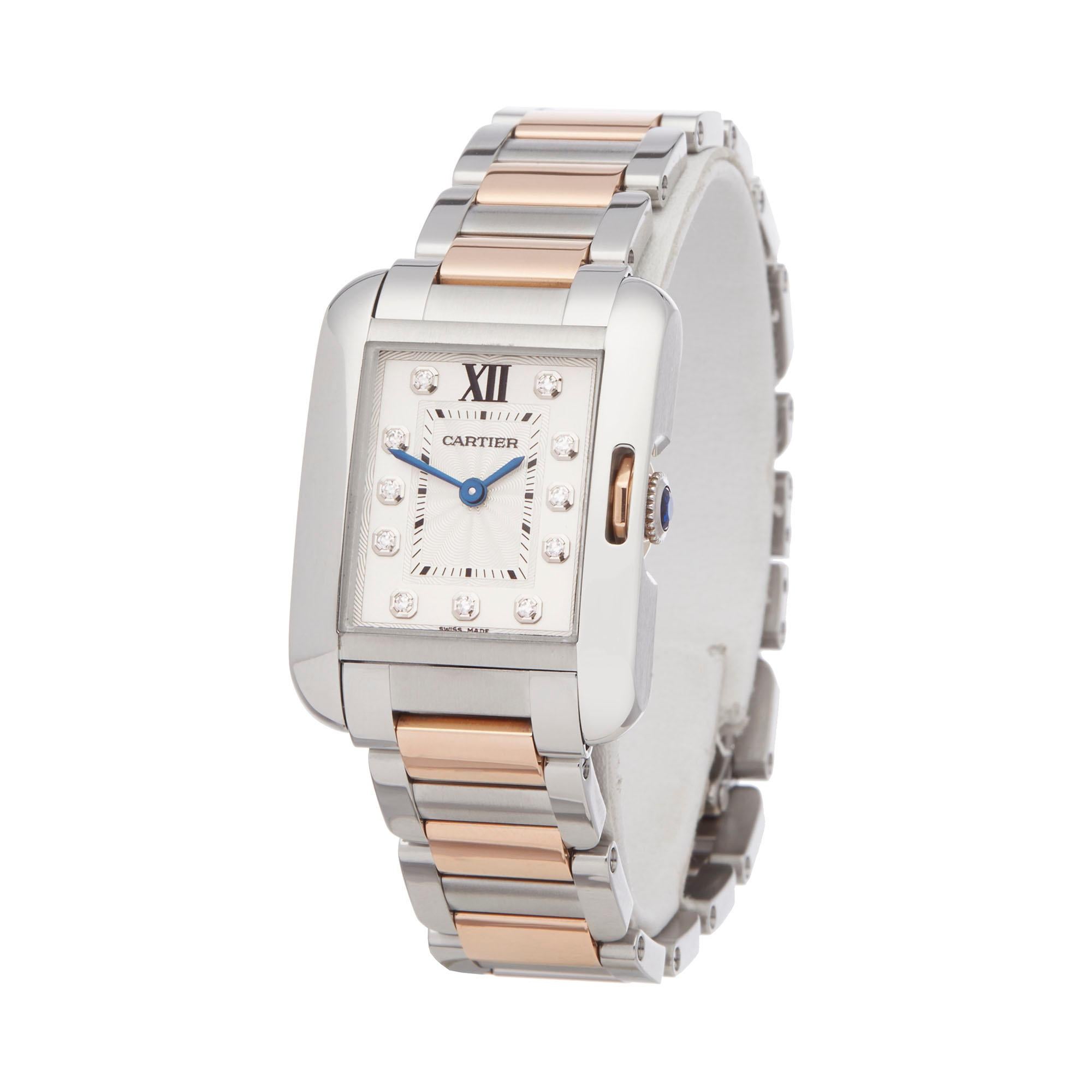 Ref: W6330
Manufacturer: Cartier
Model: Tank
Model Ref: 3485
Age: Circa 2010's
Gender: Ladies
Complete With: Box Only
Dial: Pink With Diamond Markers
Glass: Sapphire Crystal
Movement: Quartz
Water Resistance: To Manufacturers Specifications
Case: