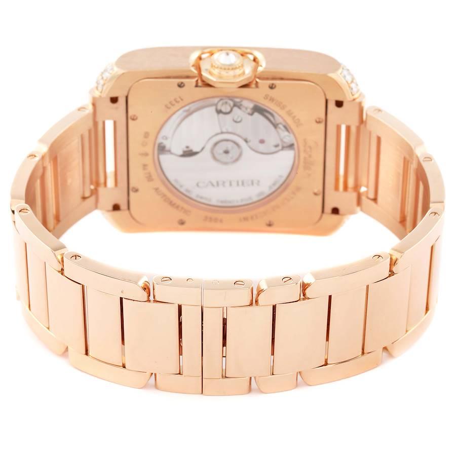 Cartier: 18 Karat Roségold Diamantuhr Tank Anglaise, WT100004, Schachtel mit Papieren im Angebot 3