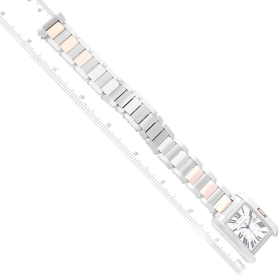 Cartier: 18 Karat Roségold Herrenuhr Tank Anglaise, W5310007, Schachtel mit Papieren im Angebot 5
