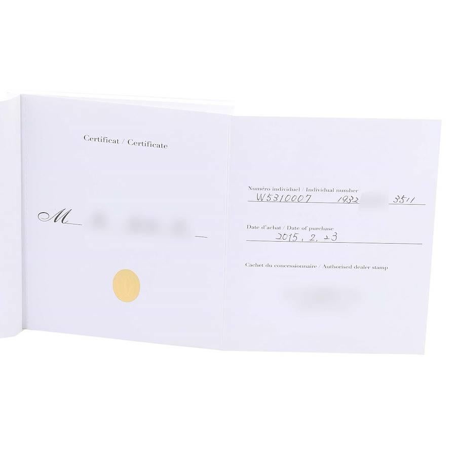 Cartier: 18 Karat Roségold Herrenuhr Tank Anglaise, W5310007, Schachtel mit Papieren im Angebot 6