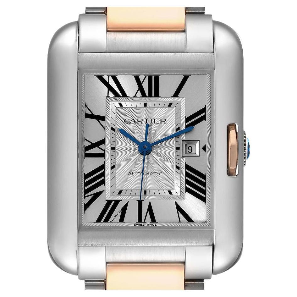 Cartier Tank Anglaise Large Steel 18K Rose Gold Unisex Watch W5310007