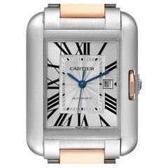 Cartier Tank Anglaise Large Steel 18K Rose Gold Unisex Watch W5310037