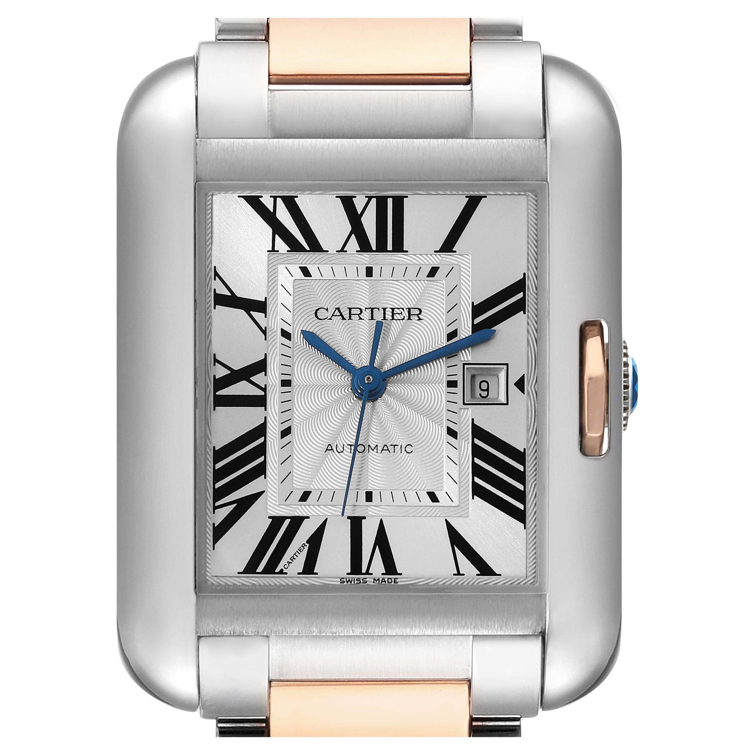 Cartier Tank Anglaise Mid Size 18K Rose Gold + Steel from 2014 Ref 3511 Watch + Box + Papers
