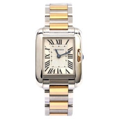 Cartier Tank Anglaise Quartz Watch Stainless Steel and Rose Gold 23