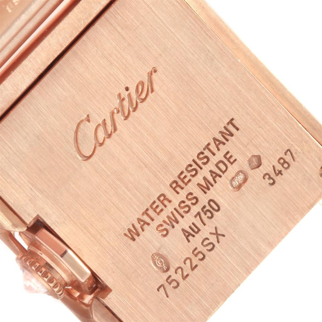 Cartier Tank Anglaise Rose Gold Diamond Ladies Watch WT100002 Box Papers 5