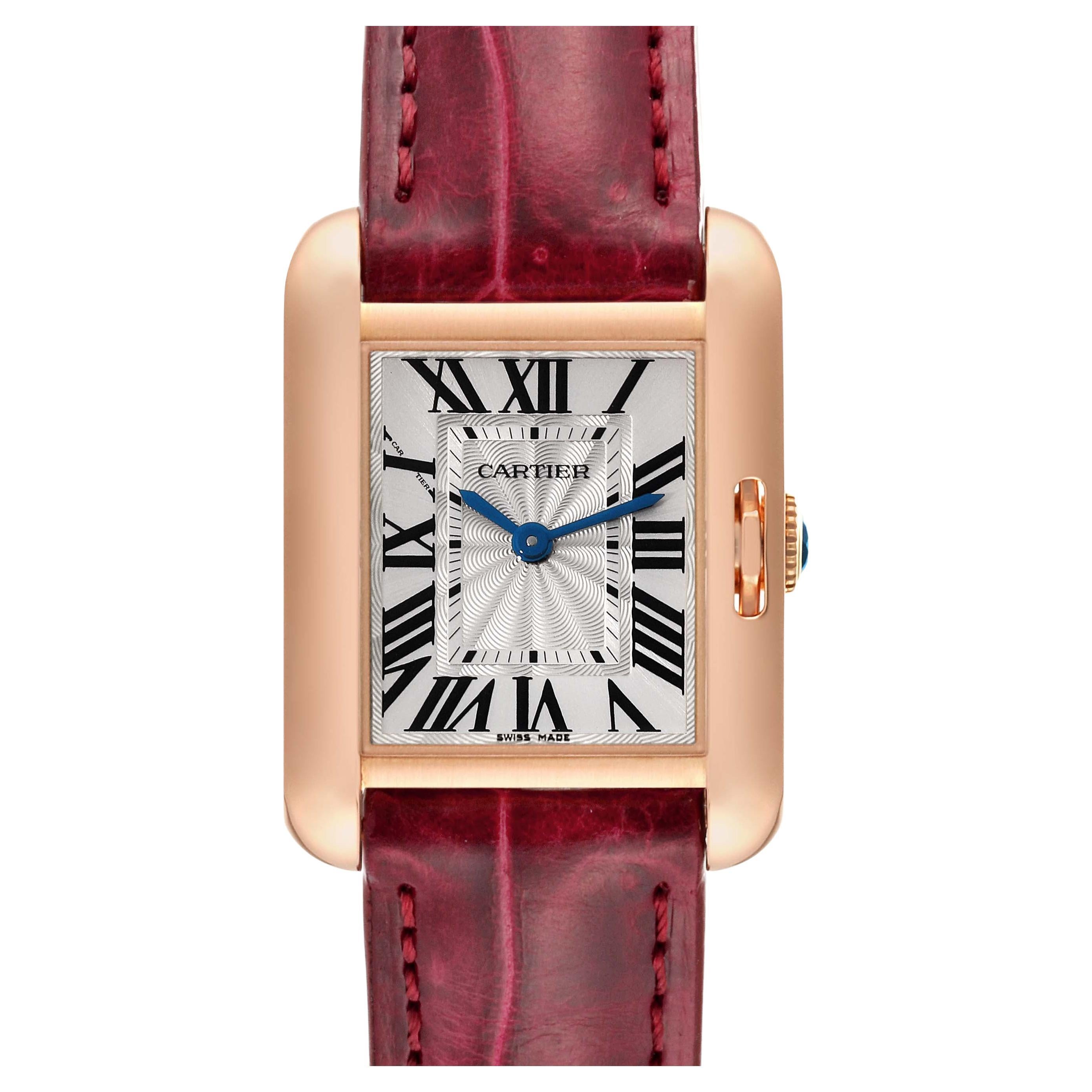 Cartier Tank Anglaise Rose Gold Small Ladies Watch W5310027 Box Papers
