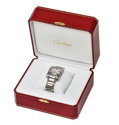 Cartier Tank Anglaise Sapphire Crystal Silver Stainless Steel Men's Unisex Watch