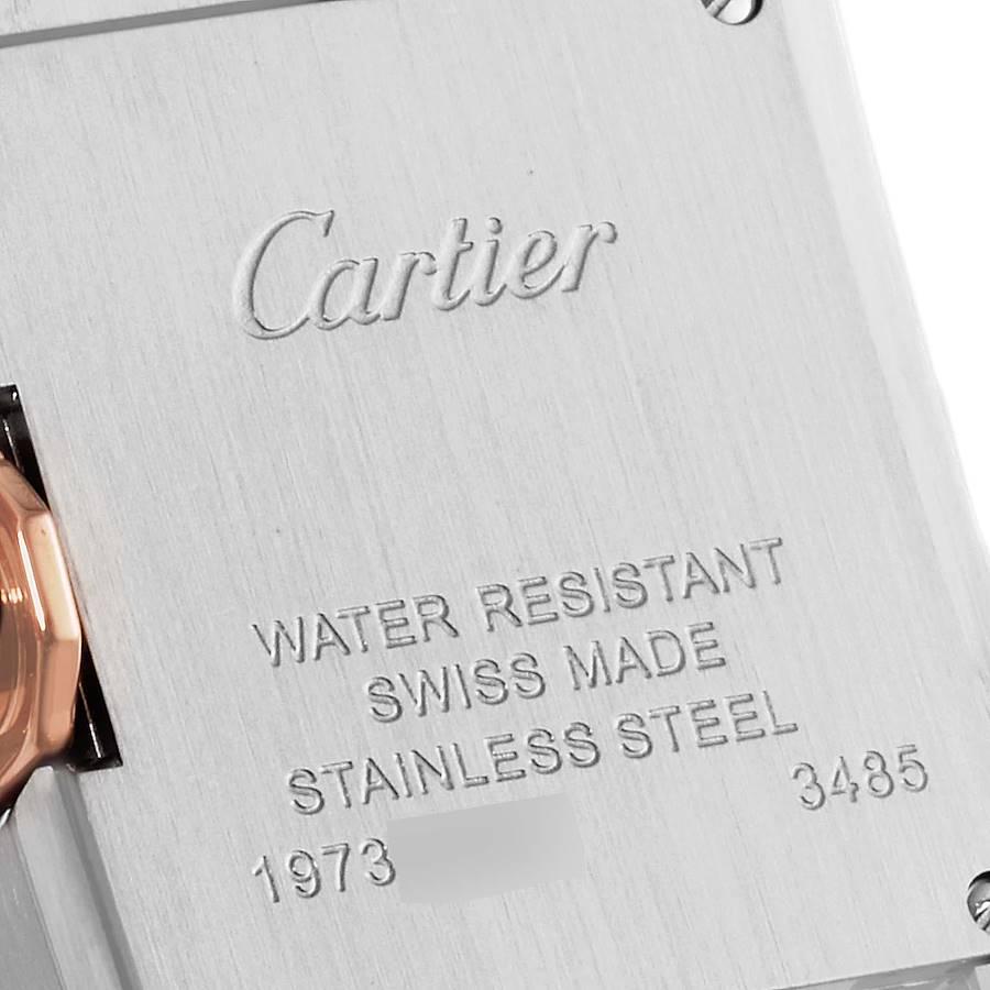 Cartier Tank Anglaise Small Steel Rose Gold Ladies Watch W5310019 Box Papers For Sale 1