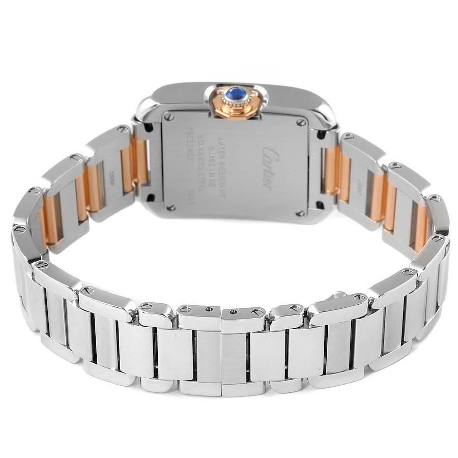 Women's Cartier Tank Anglaise Small Steel Rose Gold Ladies Watch W5310036