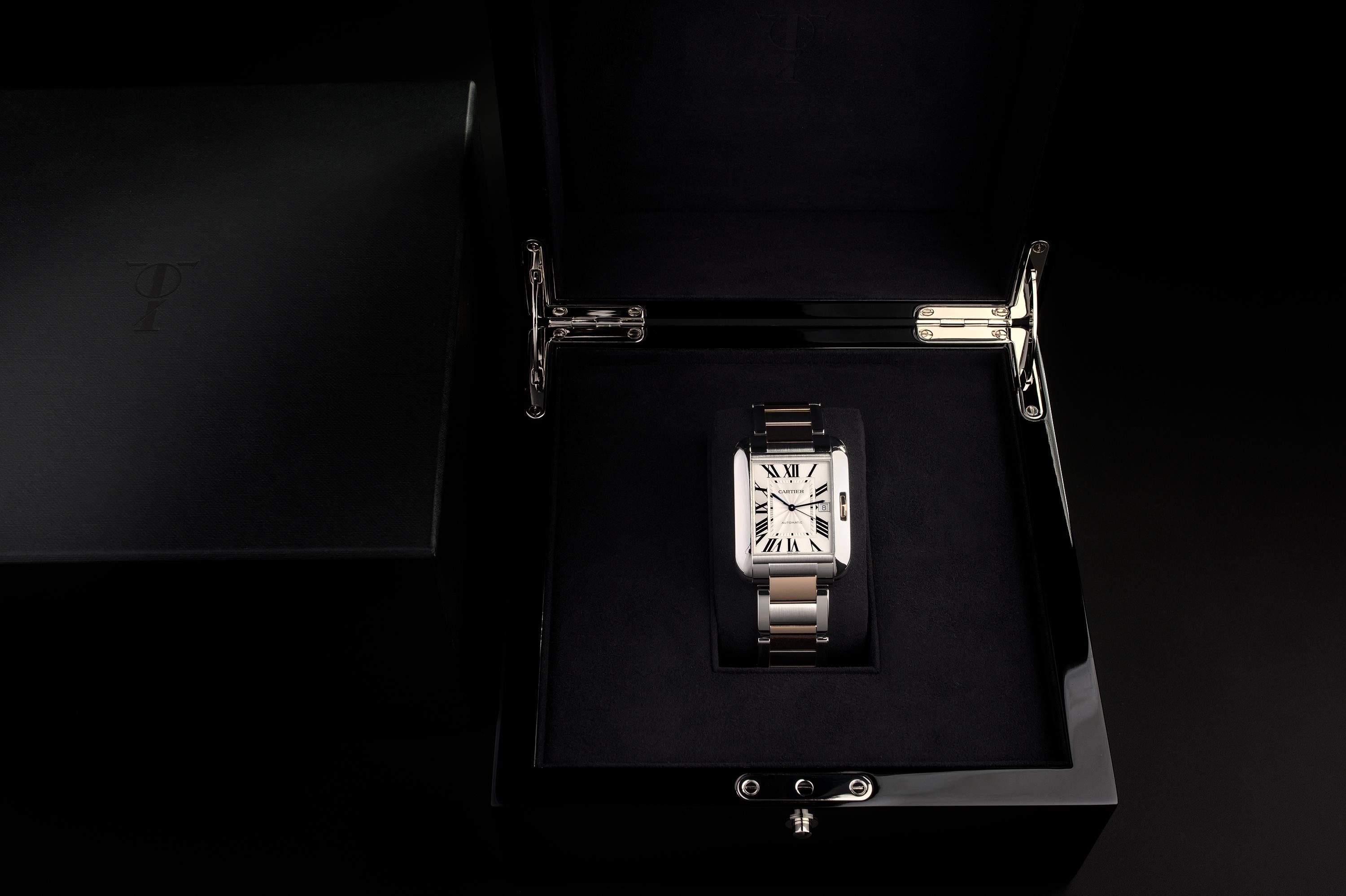 Cartier Tank Anglaise « Steel & Rose » Unisexe en vente