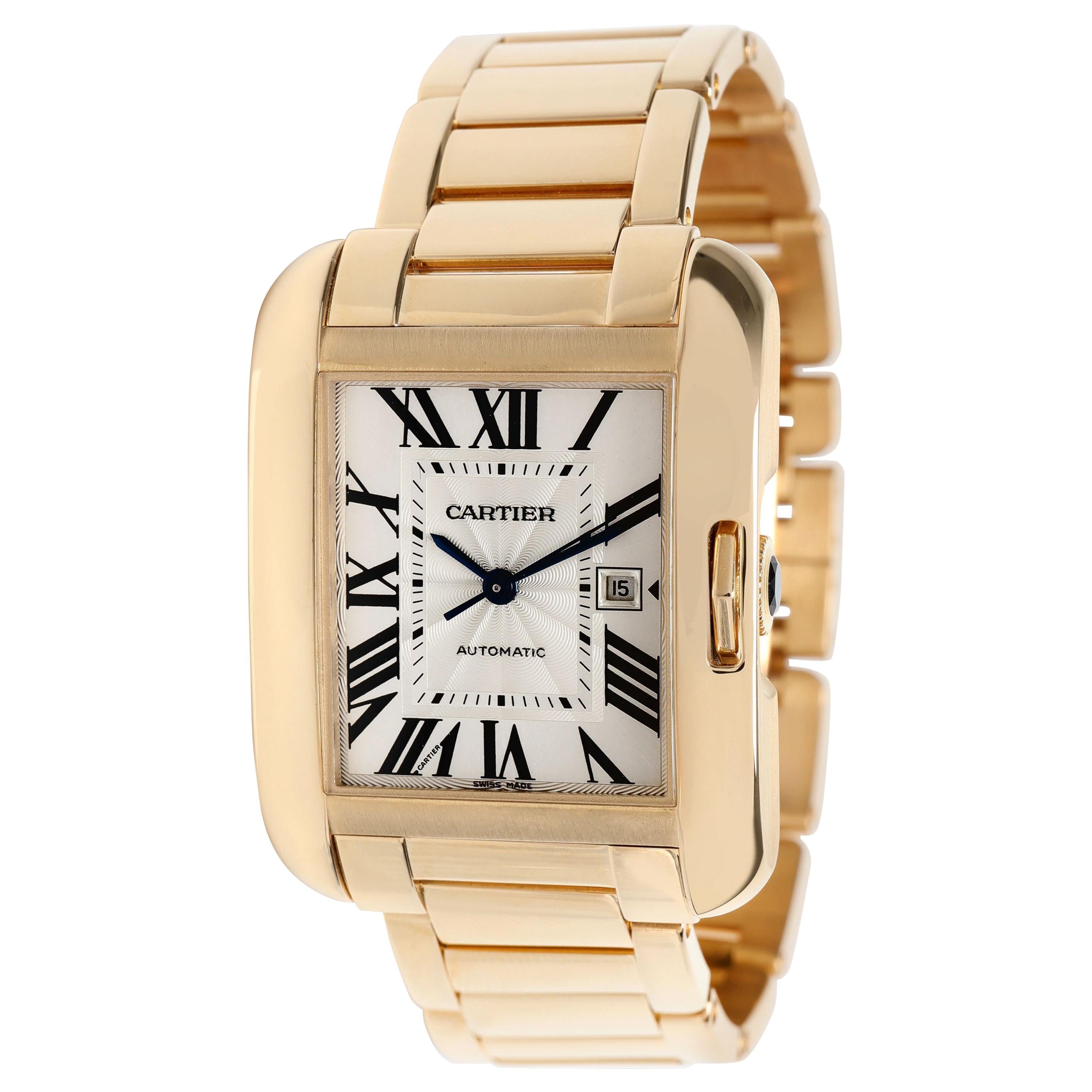 Cartier Tank Anglaise W5310002 Men's Watch in 18 Karat Rose Gold
