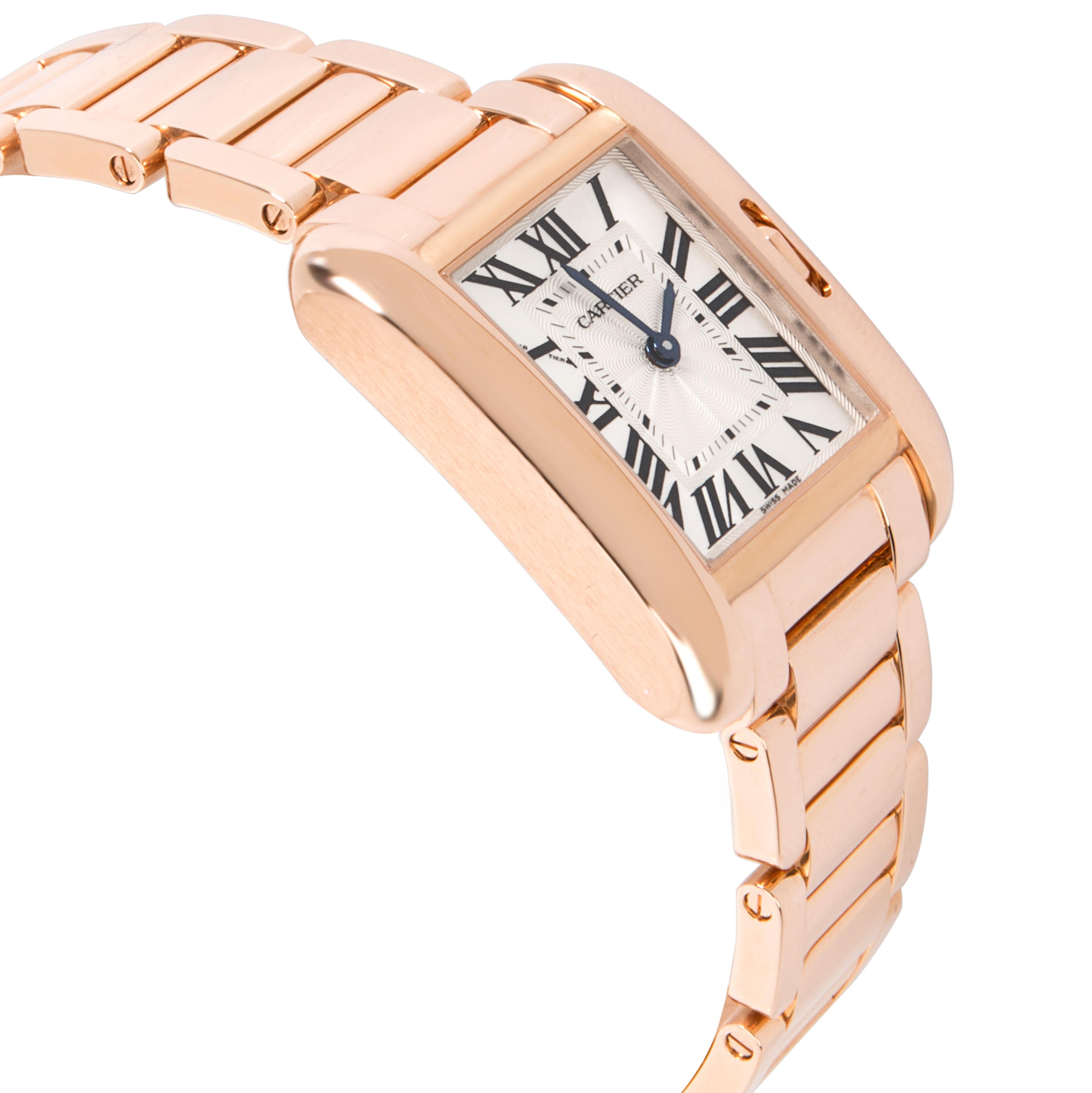 Cartier Tank Anglaise W5310013 Women's Watch in 18 Karat Rose Gold 1