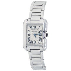 Cartier Tank Anglaise W5310023, Silver Dial, Certified and Warranty