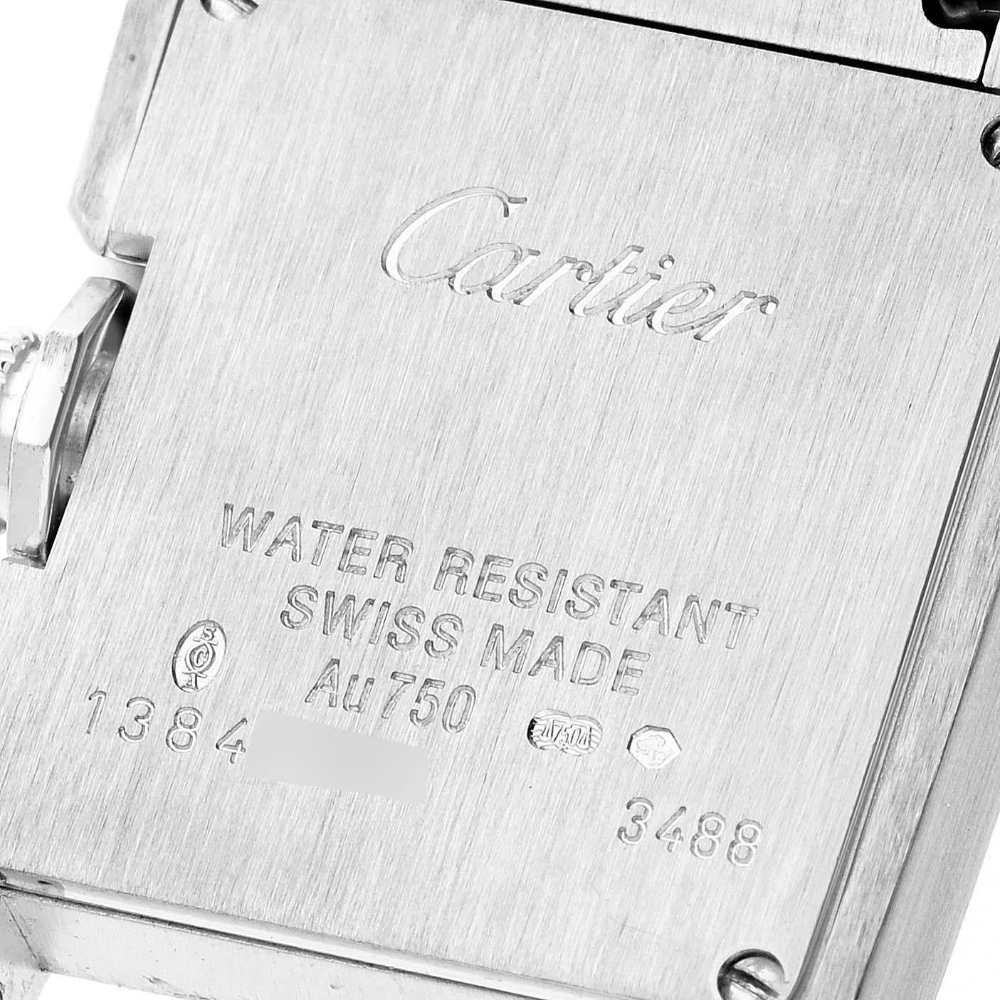 Cartier Montre Tank Anglaise en or blanc et diamants, pour femmes, WT100008 en vente 1