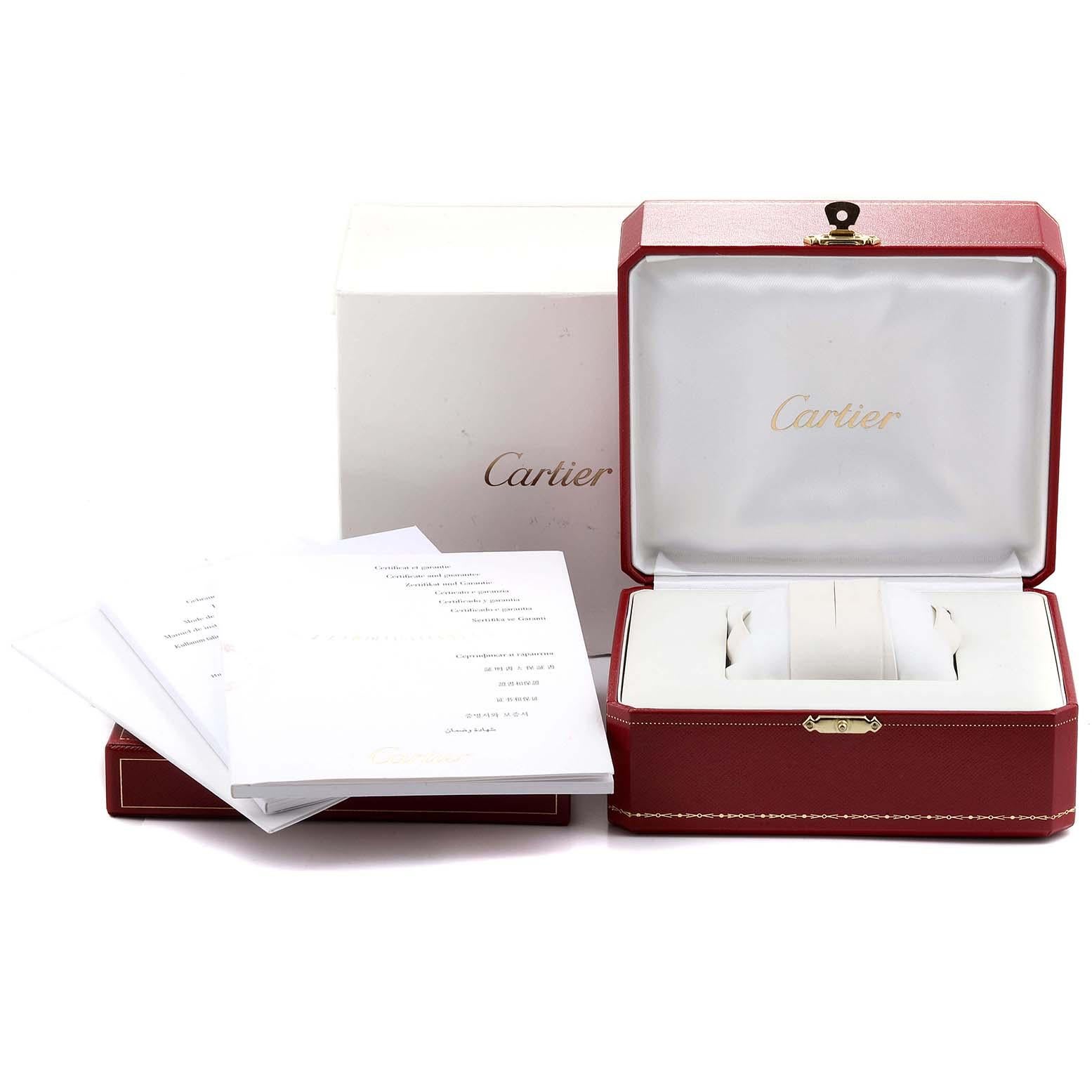Cartier Tank Anglaise White Gold Diamond Ladies Watch WT100015 Box Papers 3