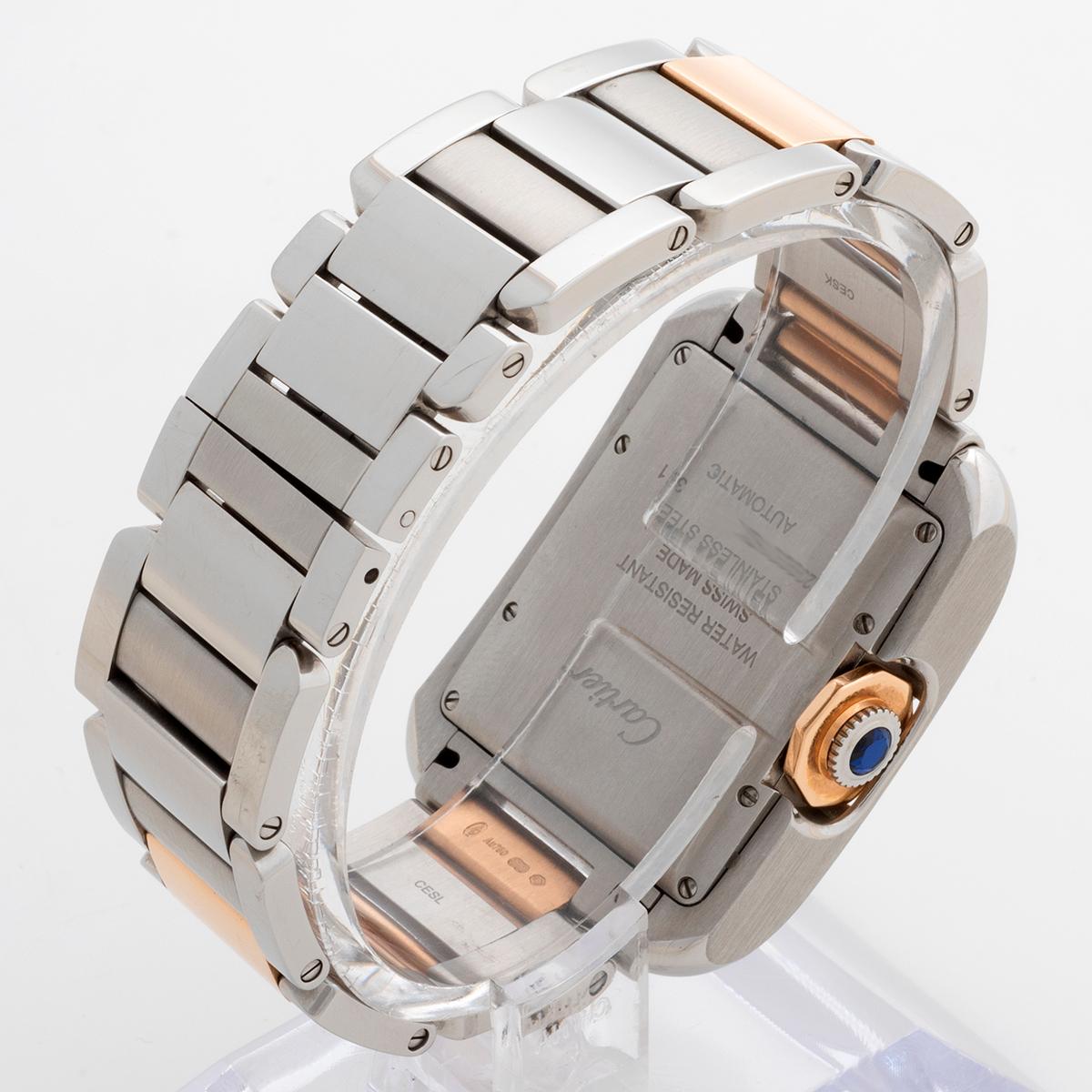Women's or Men's Cartier Tank Anglaise Wristwatch Ref WT100025, 11 x Diamonds, 30mm Case B&P's.