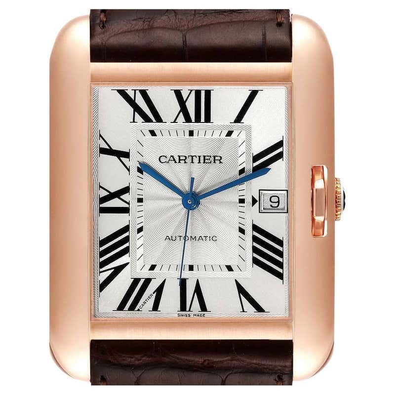 Cartier Tank Anglaise W5310002 Men's Watch in 18 Karat Rose Gold at 1stDibs