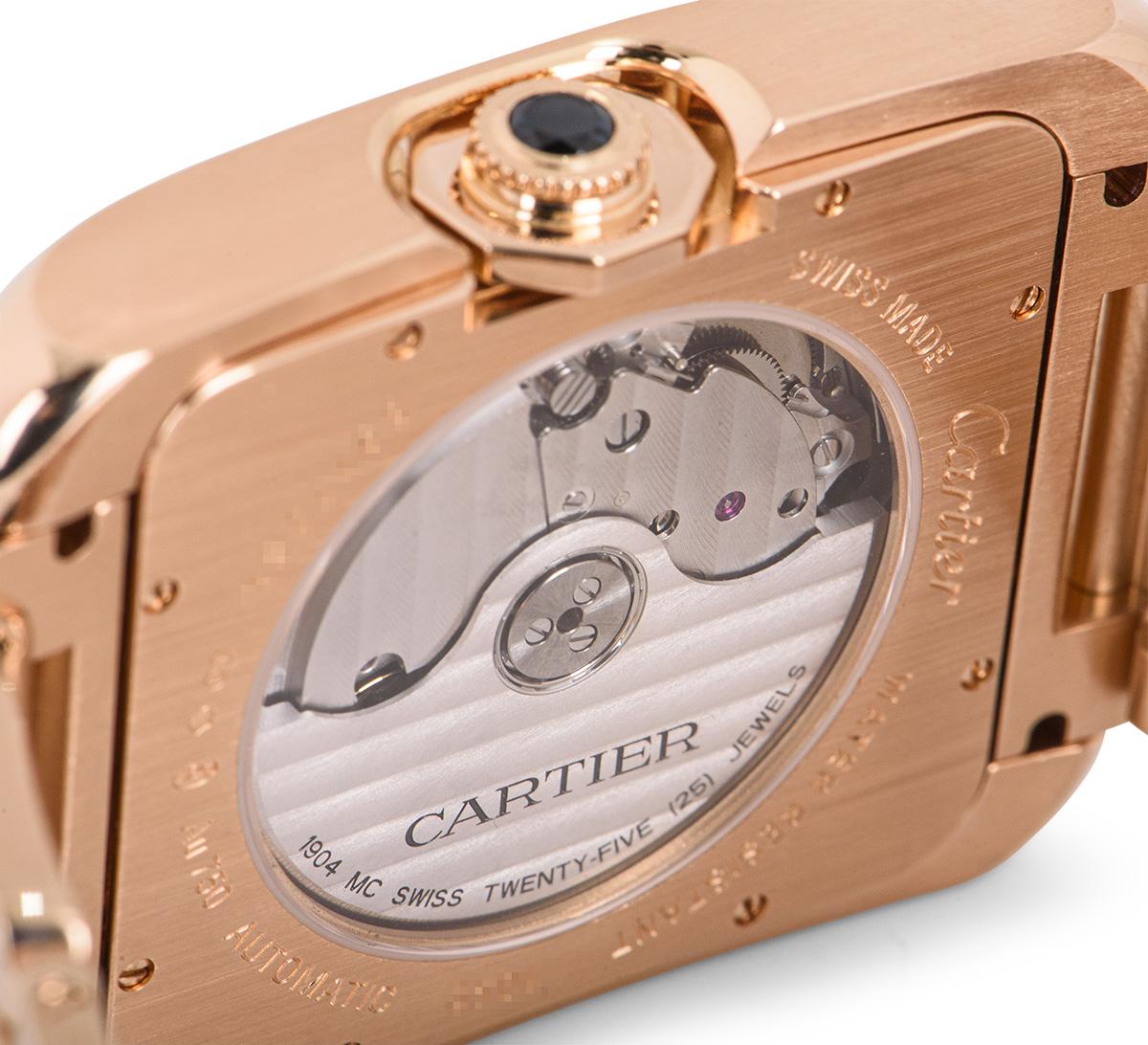 Cartier Tank Anglaise Xl Rose Gold W5310002 In Excellent Condition In London, GB