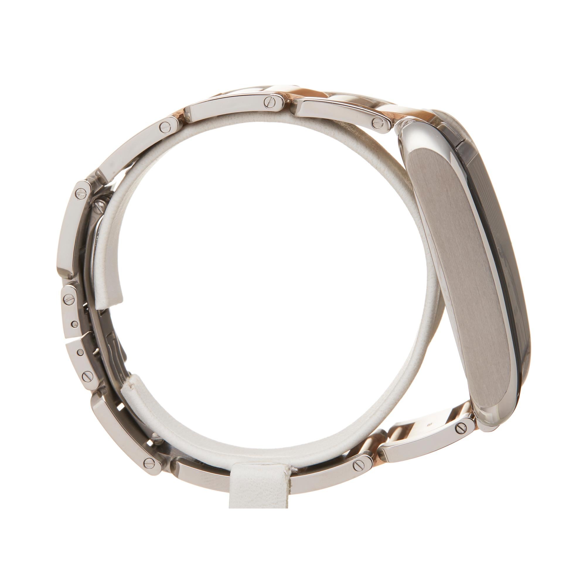  Cartier Tank Anglaise XL en acier inoxydable et or rose 18 carats W5310006 ou 3507 Pour hommes 