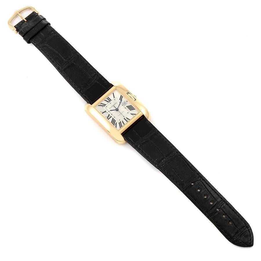 Cartier Tank Anglaise Yellow Gold Ladies Watch W5310030 Box Papers For Sale 1
