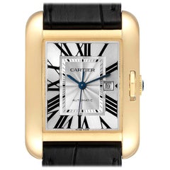 Cartier Tank Anglaise Yellow Gold Ladies Watch W5310030 Box Papers