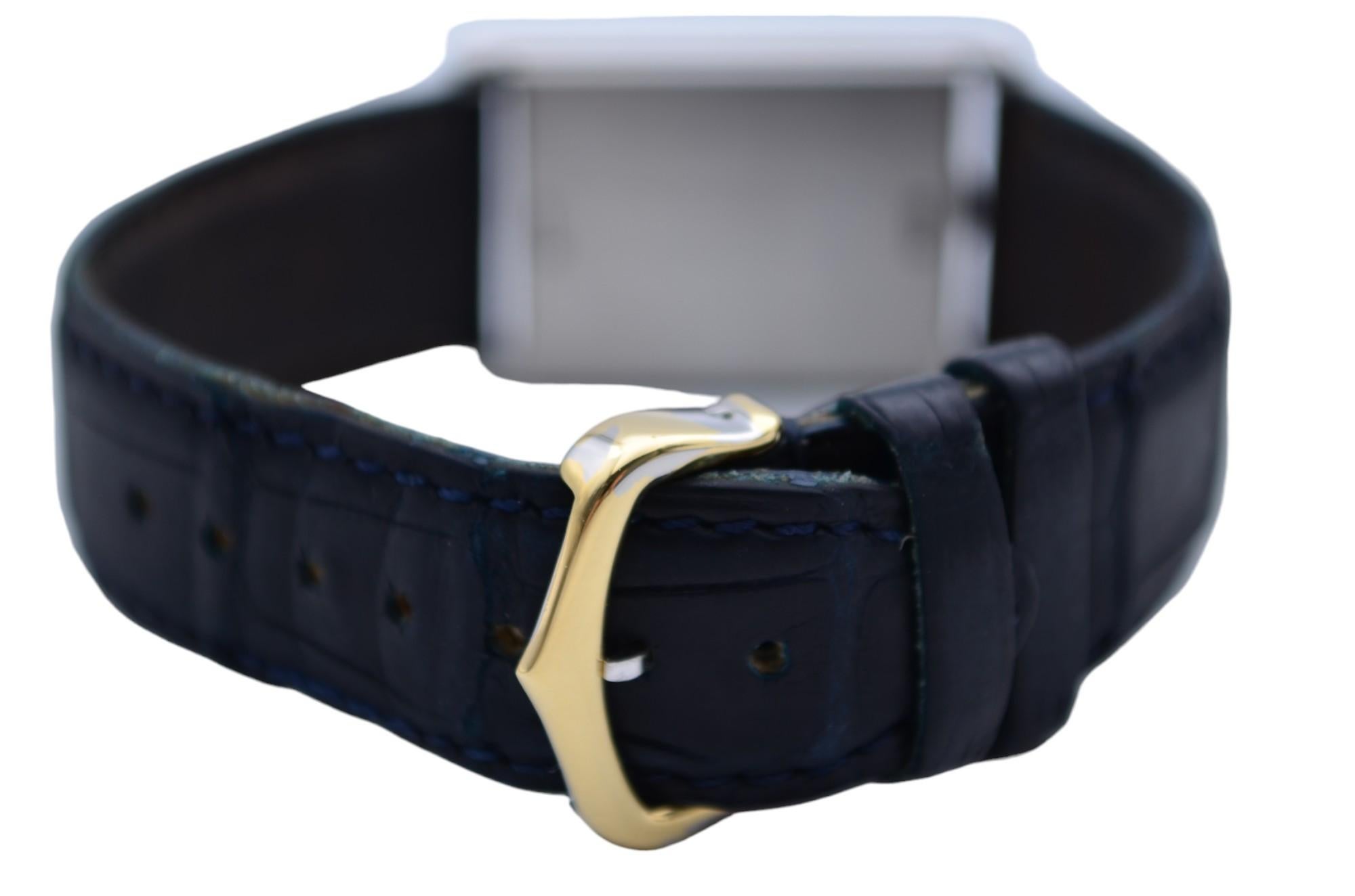 Cartier Tank Basculante 24x35mm Steel White Roman Dial Ref: 2405 3