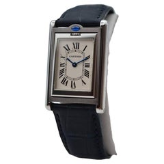 Cartier Tank Basculante 24x35 mm Stahl Weißes römisches Zifferblatt Ref: 2405