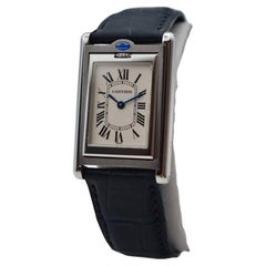 Cartier Tank Basculante 24x35mm Steel White Roman Dial Ref: 2405