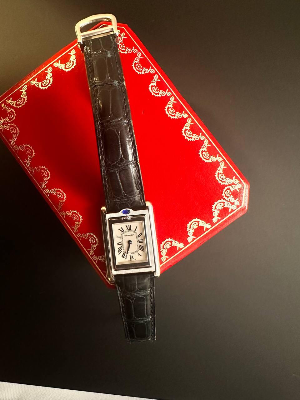 Cartier: Tank Basculante-Quarz-Uhr 8