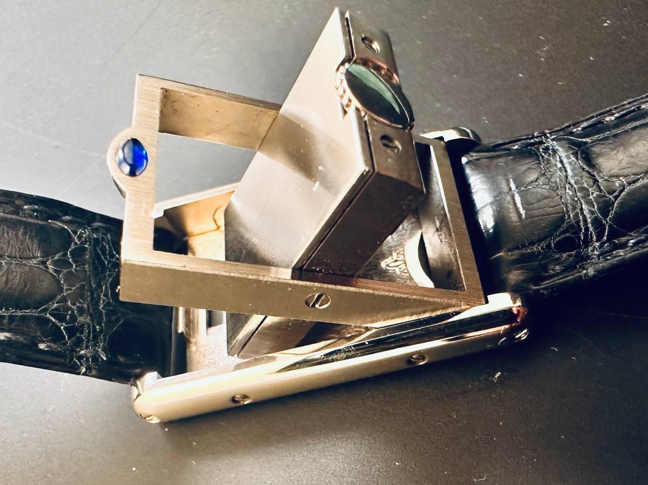 Cartier: Tank Basculante-Quarz-Uhr 4