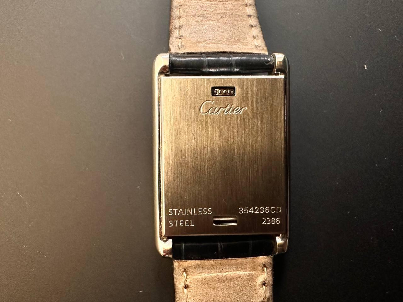 Cartier: Tank Basculante-Quarz-Uhr 5