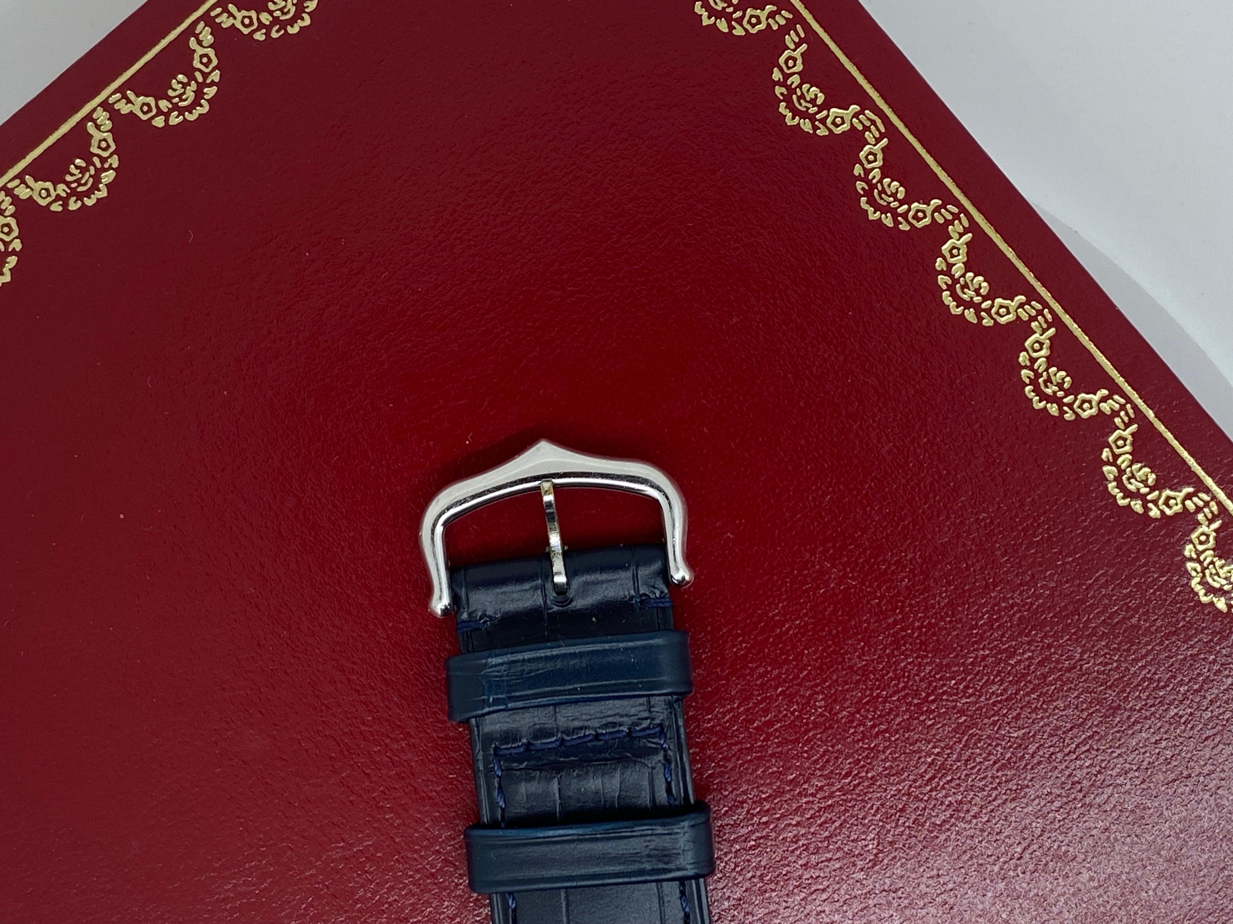 Cartier Tank Basculante Ref 2390 Mécanique 'Manual' Rectangle Watch, Full Set For Sale 3
