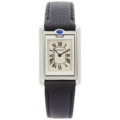 Cartier Tank Basculante Acier Boîtier Réversible Montre Femme Quartz W1011158