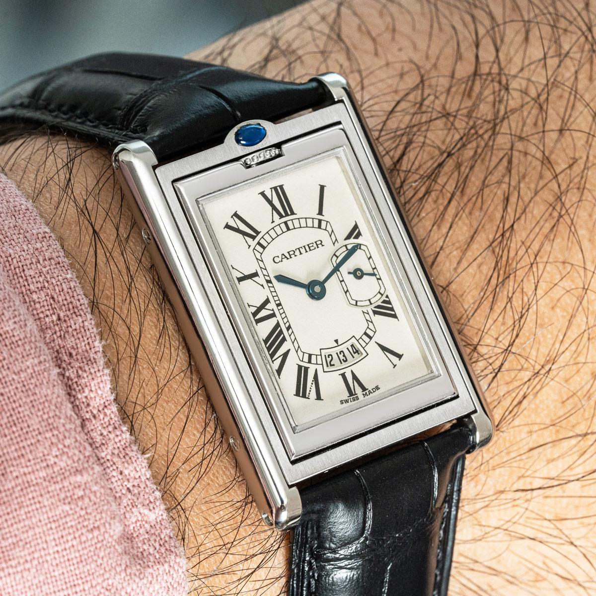 Cartier Tank Basculante XL 26mm 2522 In condizioni buone in vendita a London, GB