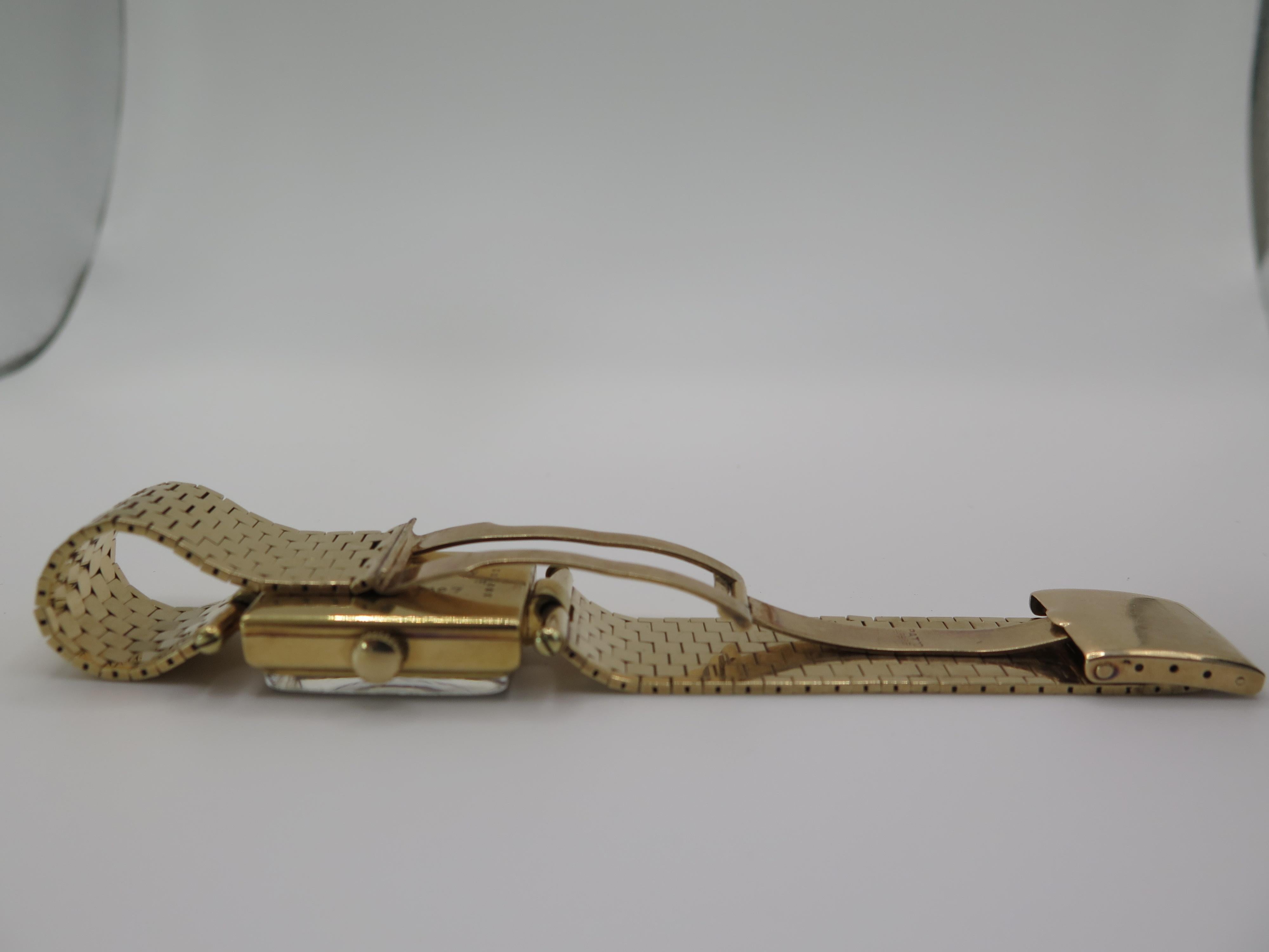 Cartier Tank degli anni '40 con bracciale d'oro in vendita 6