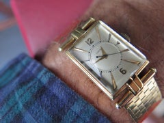 Cartier Tank Watch ca' 1940's With Gold Bracelet