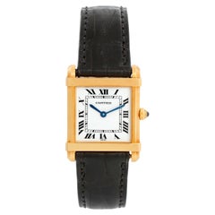 Cartier Tank Chinoise 18K Yellow Gold Men's Watch