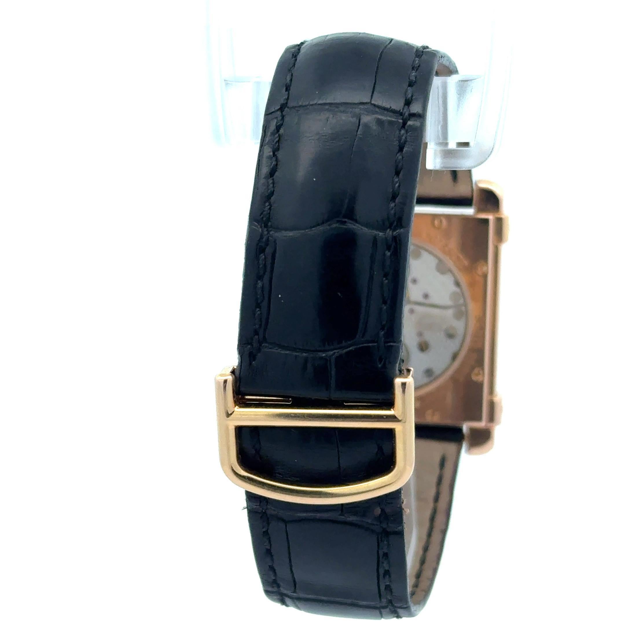 Cartier Tank Chinoise 2684G Orologio da polso in oro rosa 18 carati con scatola In condizioni buone in vendita a Palm Beach, FL