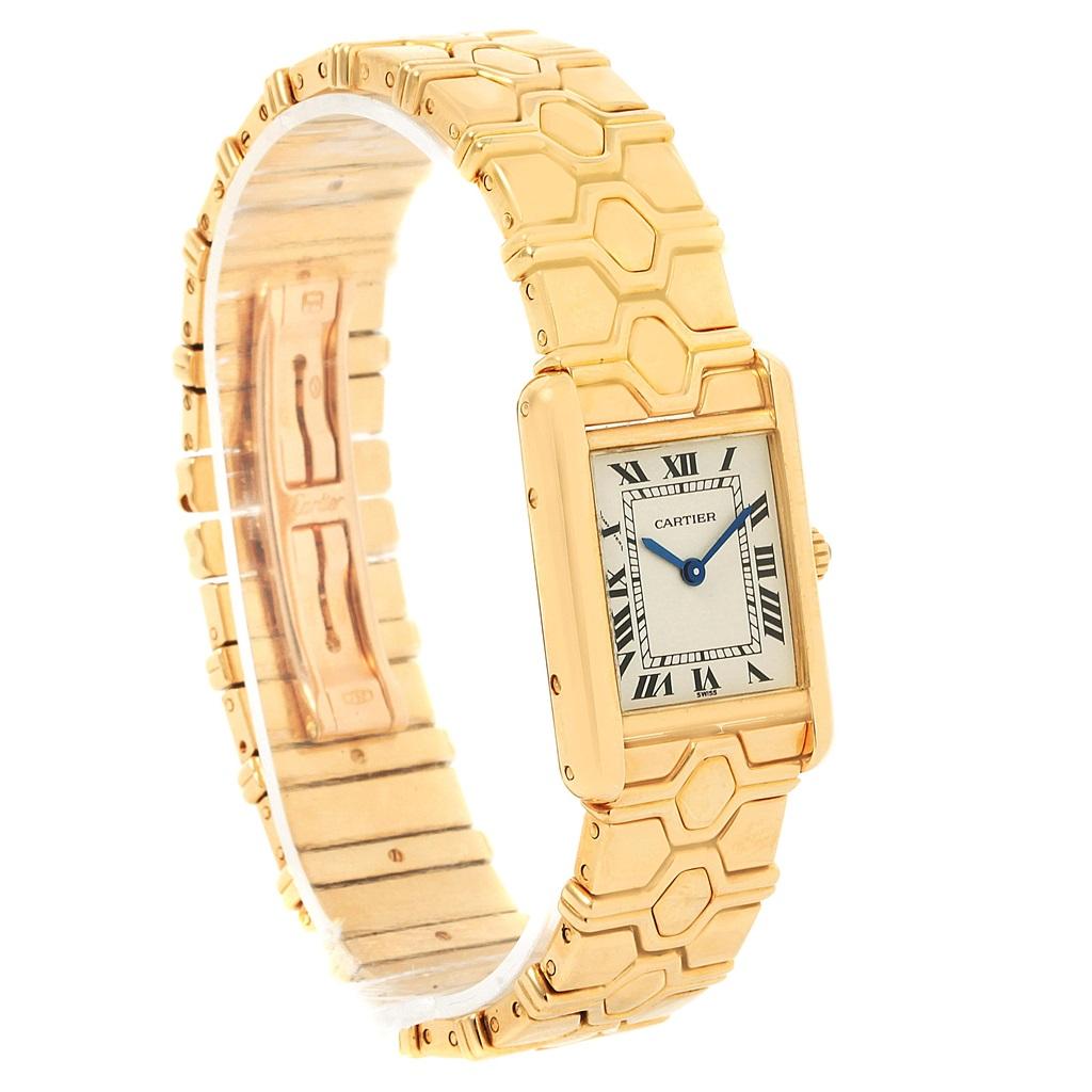 Women's Cartier Tank Classic Paris 18 Karat Yellow Gold Ladies Watch