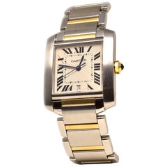 Cartier Tank Date Ref.2302 in 18 Karat Yellow Gold and Steel